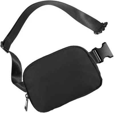 Immagine prodotto di Borsa a tracolla Unyqoos® – impermeabile, con cintura regolabile (80–125 cm), compatta (19 x 12 x 4,5 cm), unisex, utilizzabile come borsa a tracolla o a spalla, ideale per sport e viaggi