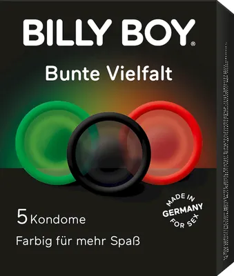Zdjęcie produktu dla Billy Boy Colourful Variety kolorowe 5 prezerwatyw