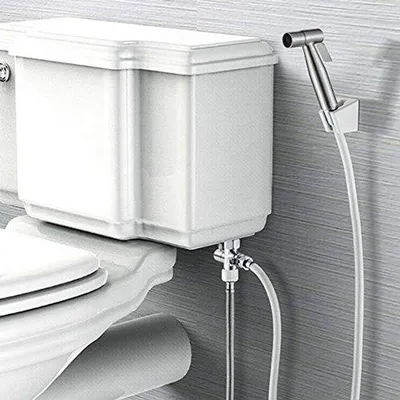 Image de Kit bidet avec douchette manuelle et adaptateur pour toilettes