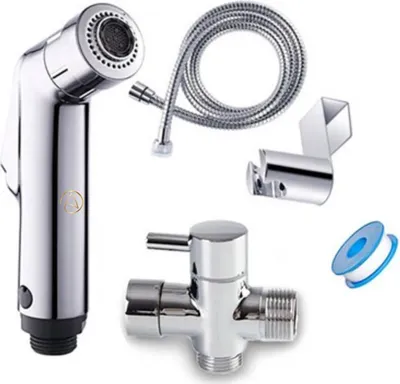 Immagine prodotto di Doccetta per bidet - Doccia per WC - Con tubo flessibile - Doccetta regolabile - RVS