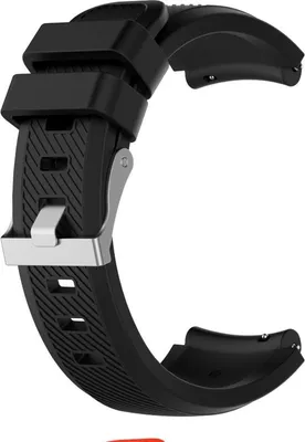 Immagine prodotto di INF Cinturino di ricambio in silicone per Samsung Gear S3, 2 pezzi, confortevole Nero 22 mm