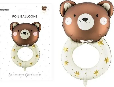 Zdjęcie produktu dla Balon foliowy Grzechotka mi 61x88cm mix 13780