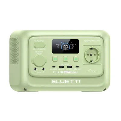 Immagine prodotto di Stazione di ricarica portatile Elite 30 V2, batteria LFP da 288 Wh, uscita CA da 600 W, generatore solare per campeggio, blackout, camper (verde prato)
