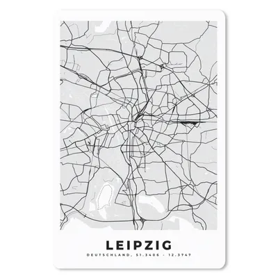 Produktbild von MuchoWow® Mauspad Mousepad Leipzig - Stadtplan - Deutschland - Karte 40x60 cm - Mousepads - Maus Mat - Pad - Mausunterlage - Schreibtisch Accesoire