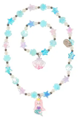 Imagen del producto de Conjunto Souza: Collar y pulsera "Stine" con temática de sirena
