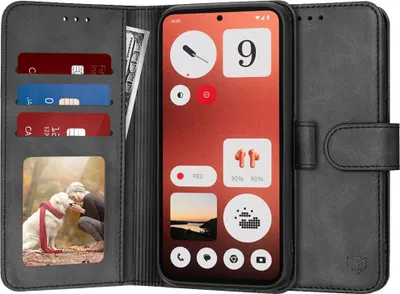 Immagine prodotto di Techsuit Diario Libro Portafoglio flip cover per Nulla CMF Telefono 1 - Nero