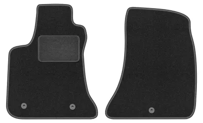 Productafbeelding van Velours voormatten voor Chrysler 300C 2004-2010 (sedan/stationwagen) – 2-delig, grafiet, op maat – Wielganizator LUX