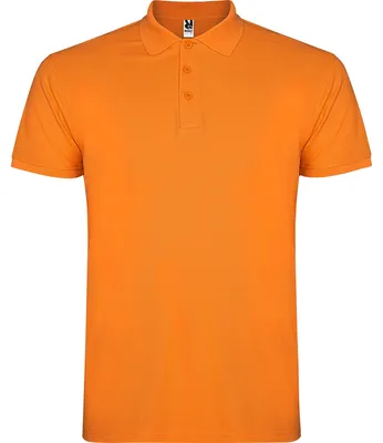 Imagen del producto de Camiseta polo "Star" para hombre, modelo LT5493 (talla XL), color naranja