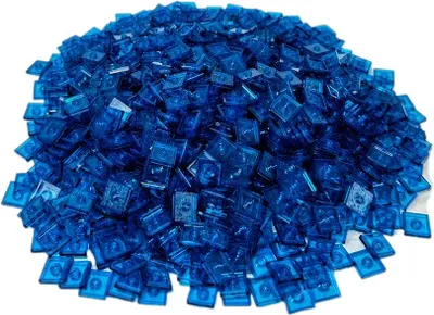 Produktbild von LEGO® 2x2 Fliesen Modifiziert Jumper Plate Transparent Dunkelblau - 87580 NEU! Menge 250x