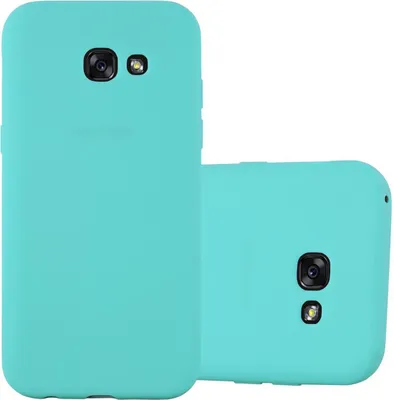 Image de Cadorabo Housse pour Samsung Galaxy A7 2017 Housse en bleu Housse pour portable TPU Silicone Etui Case Cover