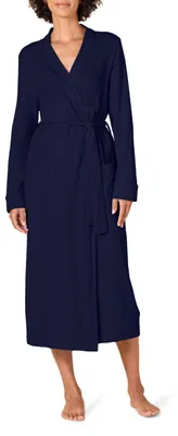 Obrázek produktu pro Dámský lehký župan s vaflovou strukturou od značky Essentials, dlouhý střih (dostupný i ve větších velikostech)