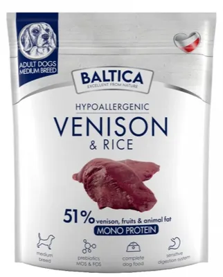 Zdjęcie produktu dla Sucha karma dla psa BALTICA NUTRACEUTIC Hypoallergenic Dziczyzna M 1kg