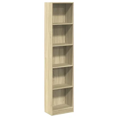 Obrázek produktu pro vidaXL Knihovna Sonoma dub 40x24x176 cm Materiál na bázi dřeva