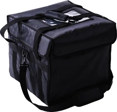 Produktbild von Steamy Isolierte Liefertasche / Lieferbeutel Groß mit Schultergurt - 44 Liter - Schwarz