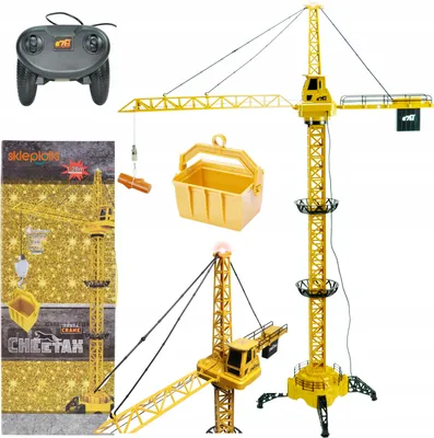 Produktbild von Lolex | Kran - 128 Cm - Beweglicher Arm - Geräusche - Bau Spielzeug