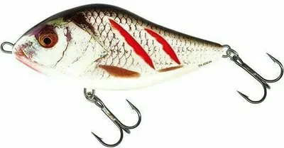 Zdjęcie produktu dla Salmo Slider Sinking Wounded Real Grey Shiner 5 cm 8 g Wobler