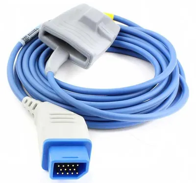 Produktbild von SpO2 Fingersensor Soft für Nihon Kohden, Erwachsene, 3m (wie TL-201T)