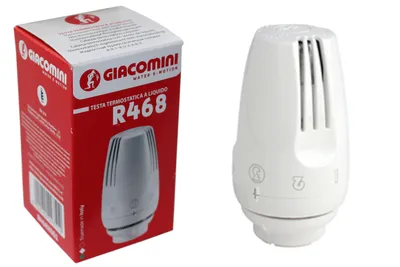 A product shot showing a thermostat head and its packaging.