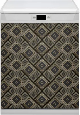 Produktbild von Küche Dekorative Magnete  Magnet Folie für Geschirrspüler 60x80 cm   - Illusionsgeometrie