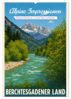 Produktbild von Alpine Impressionen Berchtesgadener Land (Wandkalender 2027 DIN A2 hoch), CALVENDO Monatskalender