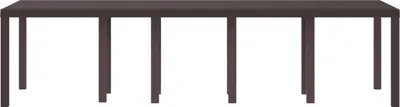 Zdjęcie produktu dla vidaXL Stół ogrodowy brązowy 300 x 100 x 73 cm z polirattanu