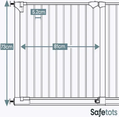 Produktbild von Bettacare SafeStep Haustiergitter, 138cm - 145cm, Weiß