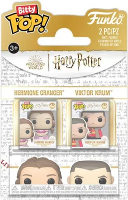 Produktbild von FUNKO Bitty POP - Harry Potter Hermione Granger und Viktor Krum Blister