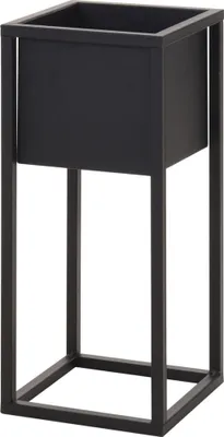 Produktbild von Blumentopfständer Metall eckig - schwarz - Modell: 50 cm