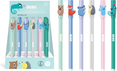 Zdjęcie produktu dla Markery kasowalne Interdruk BeBe w 6 wzorach 1 szt