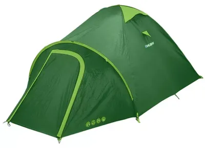 Imagen del producto de Husky Bizon 3 Plus: tienda de campaña clásica, para 3 personas, color verde