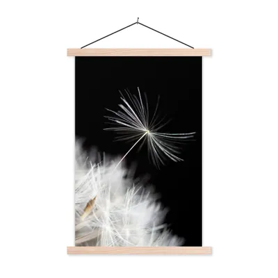 Produktbild von MuchoWow® Textilposter Blume - Löwenzahn - Pflanze 40x60 cm mit holzfarbenen Rahmen - Poster
