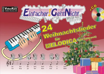 Produktbild von Einfacher!-Geht-Nicht: 24 Weihnachtslieder für MELODICA (mit Schlauch) mit CD