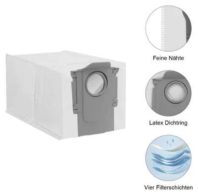 Ersatzteil-Set für Roborock G20S/S8MaxV Ultra, 8 Staubbeutel