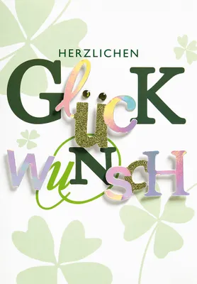 Produktbild von Allgemeine Wünsche  Herzlichen Glückwunsch  Glückwunschkarte im Format