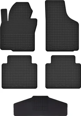 Produktbild von Gummi Fußmatten Set Für: Volkswagen Tiguan I (2007-2015) Gummimatten Schwarz