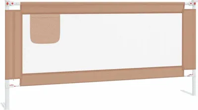 Immagine prodotto di vidaXL Letto per bambini con protezione taupe 190x25 cm in tessuto