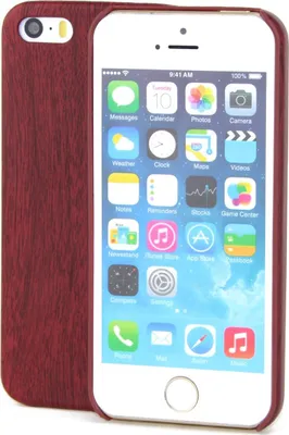 Produktbild von Apple iPhone 8 TPU Handy Hülle Holz Optik Schutz Case Mahagoni Cover