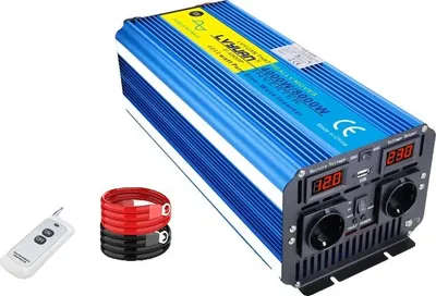 Produktbild von Wechselrichter, reine Sinuswelle, Fernbedienung, 12V 230V EU
