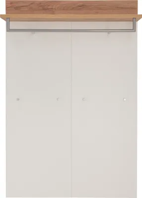 Produktbild von Germania Garderobenpaneel "GW-TOPIX" in Weiß/Navarra-Eiche Nachbildung, 96 x 147 x 29 cm (BxHxT), 3773-513