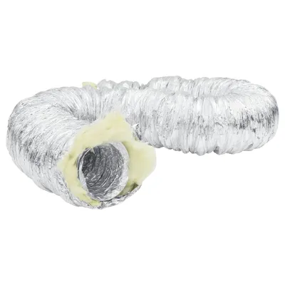 Image de vidaXL Tuyau de ventilation Thermiquement isolé Aluminium 6 m Ø12,5 cm