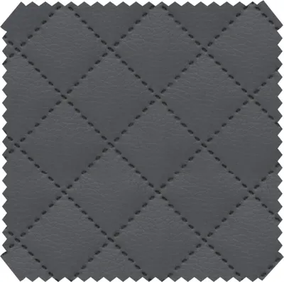 Produktbild von novely® SOLTAU Kunstleder - 3-lagig gesteppter Möbelstoff - Kaschierter Volumen-Polsterstoff mit Karo-Muster - Pflegeleichte Meterware 1lfm - Farbe: 20 Graphit