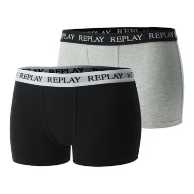 Produktbild von REPLAY Damen Panty I101561GBW - Grau/Schwarz, 2er Pack, Größe S