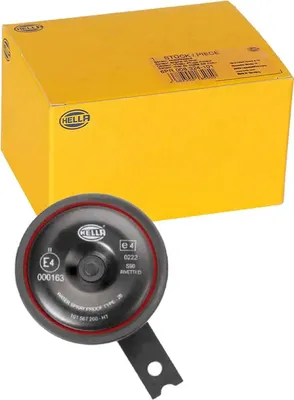 Produktbild von HELLA Horn S90 - 12V, 113dB(A), Tiefton, 350Hz, Schwarz, ECE-