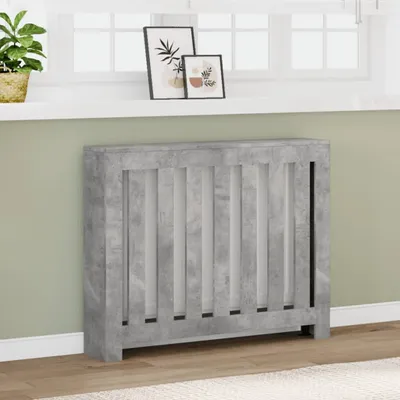 Produktbild von vidaXL Okładzina grzejnika betonowa szara 104x20x82 cm materiał drewnopochodny