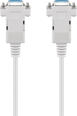 Immagine prodotto di 10x Goobay 50547 Cavo di collegamento D-SUB 9 pin, presa/presa, seriale 1:1, 2 m, grigio - Presa D-SUB/RS-232 (9 pin) > Presa D-SUB/RS-232 (9 pin)
