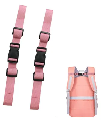 Produktbild von Brustgurt Rucksack 2 Stück Nylon Rosa Verstellbar Schnellverschluss