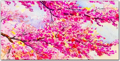 Produktbild von Coloray Bild aus Acryl 140 cm x 70 cm - Gehärtetes Acryl Bild auf Acrylglas Küche Wohnzimmer Wanddekoration Dekoration - Malerei Baum Blätter