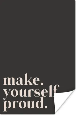 Produktbild von MuchoWow® Poster Zitate - Mach dich stolz - Selbstliebe - Selbstvertrauen - Text 80x120 cm - Papierdruck