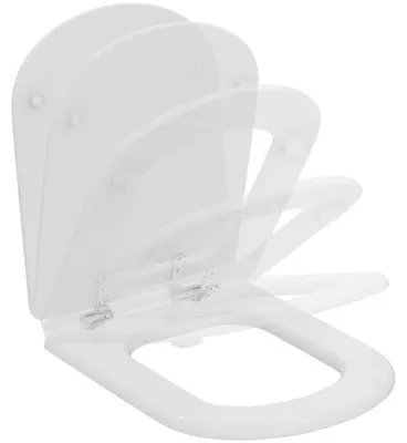 Obrázok produktu pre WC sedadlo CALLA Scharn z nehrdzavejúcej ocele Softclosing biele biele
