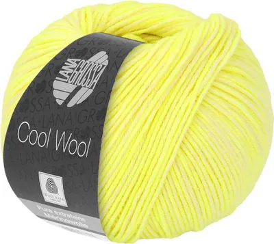 Produktbild von Lana Grossa Cool Wool Neon Print, Farbe:6521 - Neongelb/Zartgelb